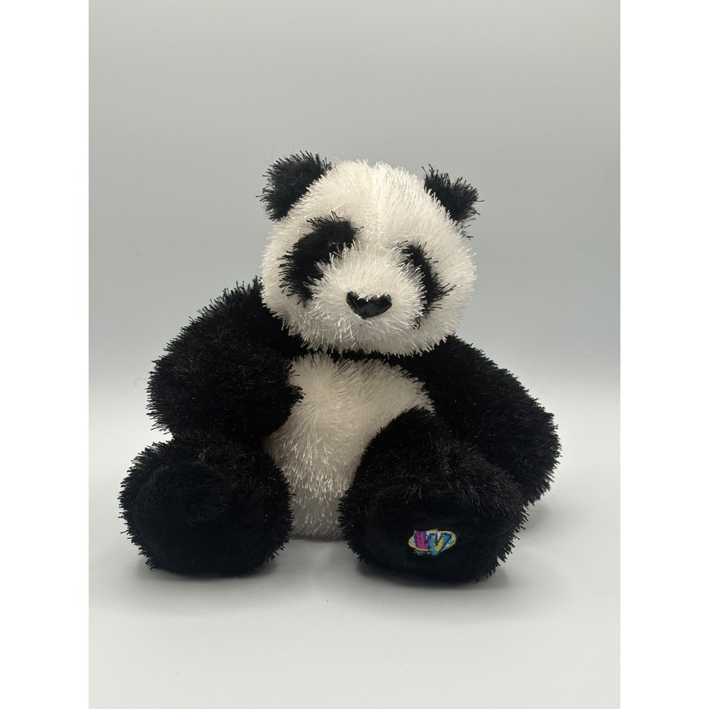 Webkinz Panda Plush Ganz HM111 Black White Stuffed Animal Toy